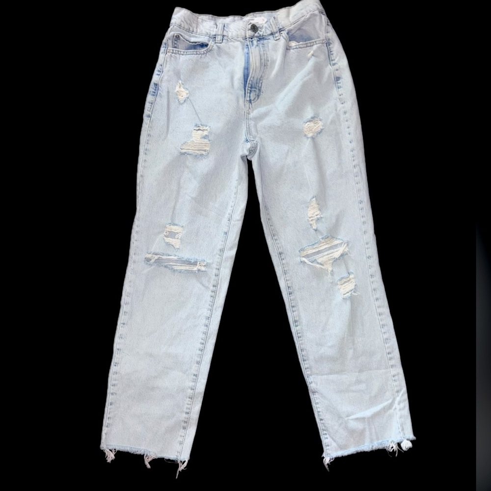 Garage Light Blue Straight Leg Jeans